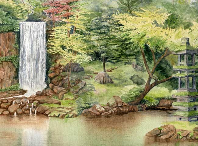 Japan Garden Falls